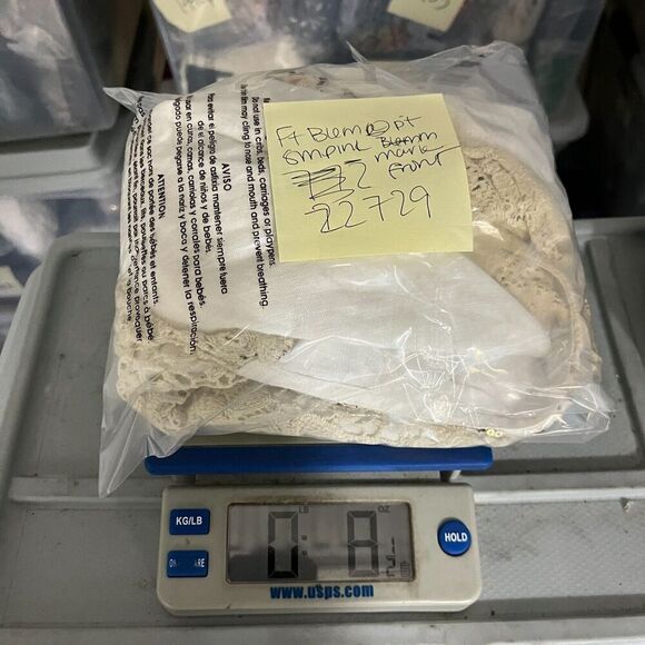 Marilu Womens Linen Blend Jacket White Open Front Lace Sequin Boho SMALL FLAW - Picture 10 of 12